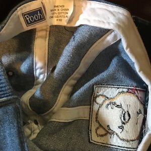 Disney Accessories - Winnie The Pooh Denim & Plaid Baseball Cap OSFA Disney Accessories - Winnie The Pooh Denim & Plaid Baseball Cap OSFA